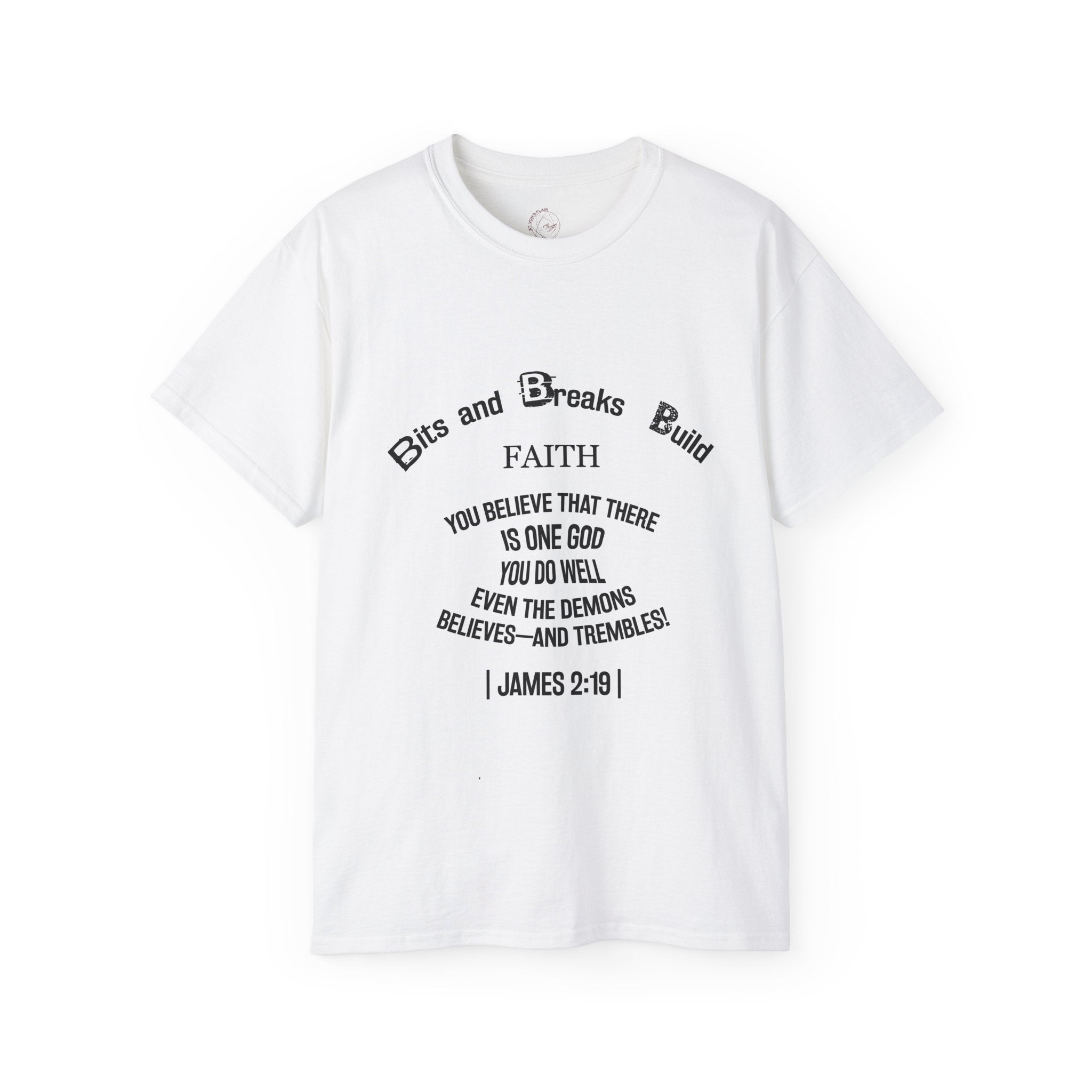 Bits and Breaks Build Comfort T-Shirt Unisex Ultra Cotton Tee Light Weight Curved Collar