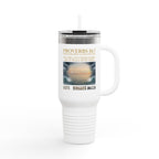Motivation Insulated Travel Mug — 40oz Proverbs Quote Tumbler | ST. VON'S FLAIR