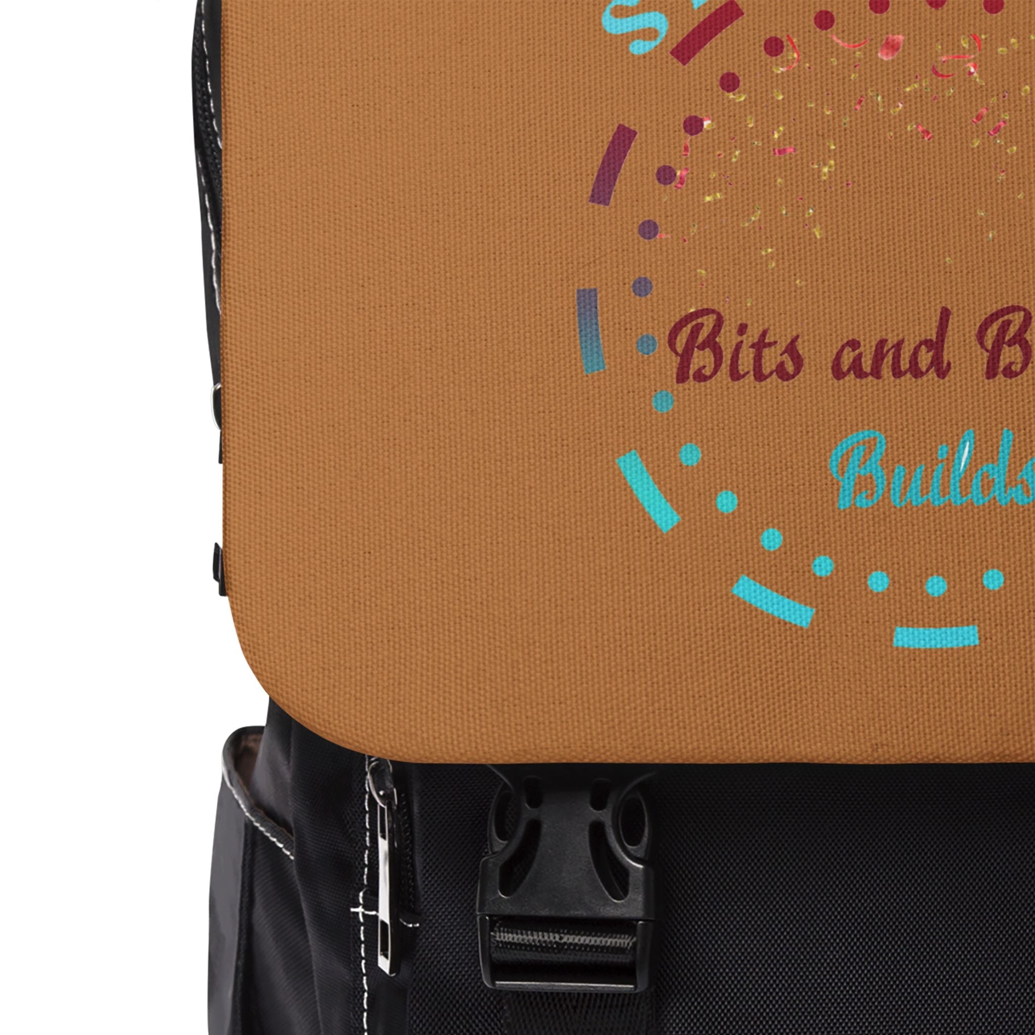 Black Bronze Travel Bag Purse Unisex Casual Shoulder Backpack Mini Pouch Carry for Laptop