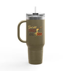 God Still Cures Addiction | 40oz Insulated Travel Mug | ST. VON'S FLAIR