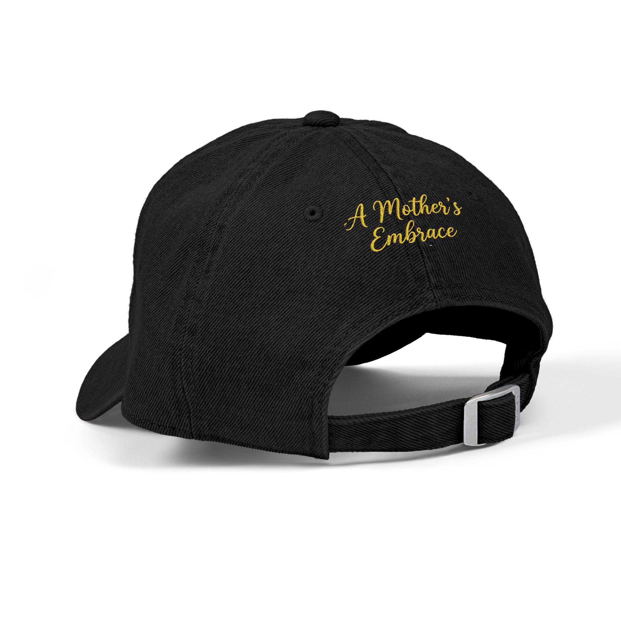 Unstructured Denim Hat | Custom Embroidery| ST.VON'S FLAIR Golden Mother's Embrace
