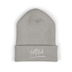 Embroidered Faithful Cuffed Beanie - Warm Knit Winter Hat