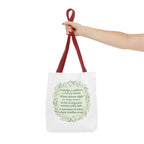 "A Lullaby on Wings Unseen" Tote Bag | ST. VON'S Poetic Lines