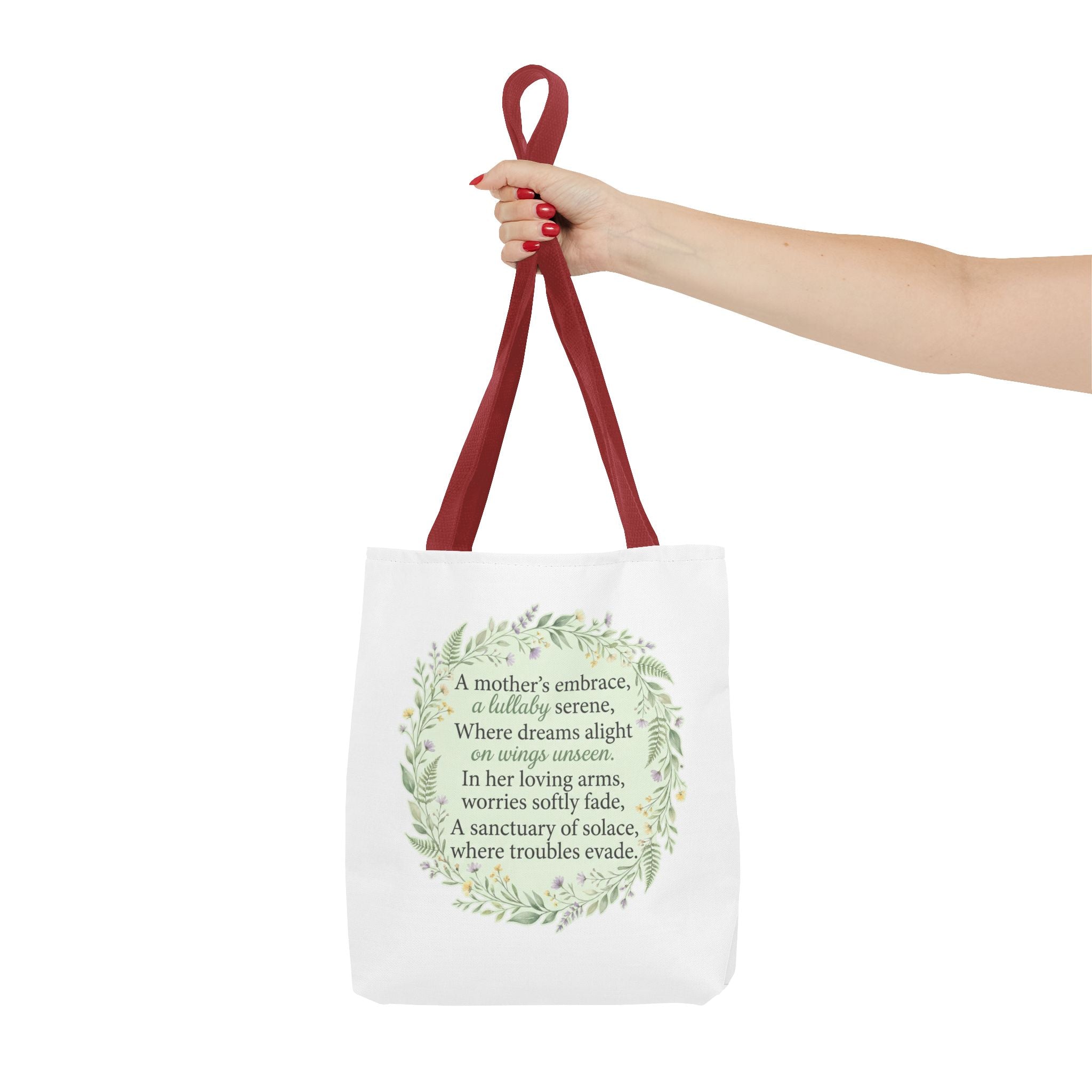 "A Lullaby on Wings Unseen" Tote Bag | ST. VON'S Poetic Lines