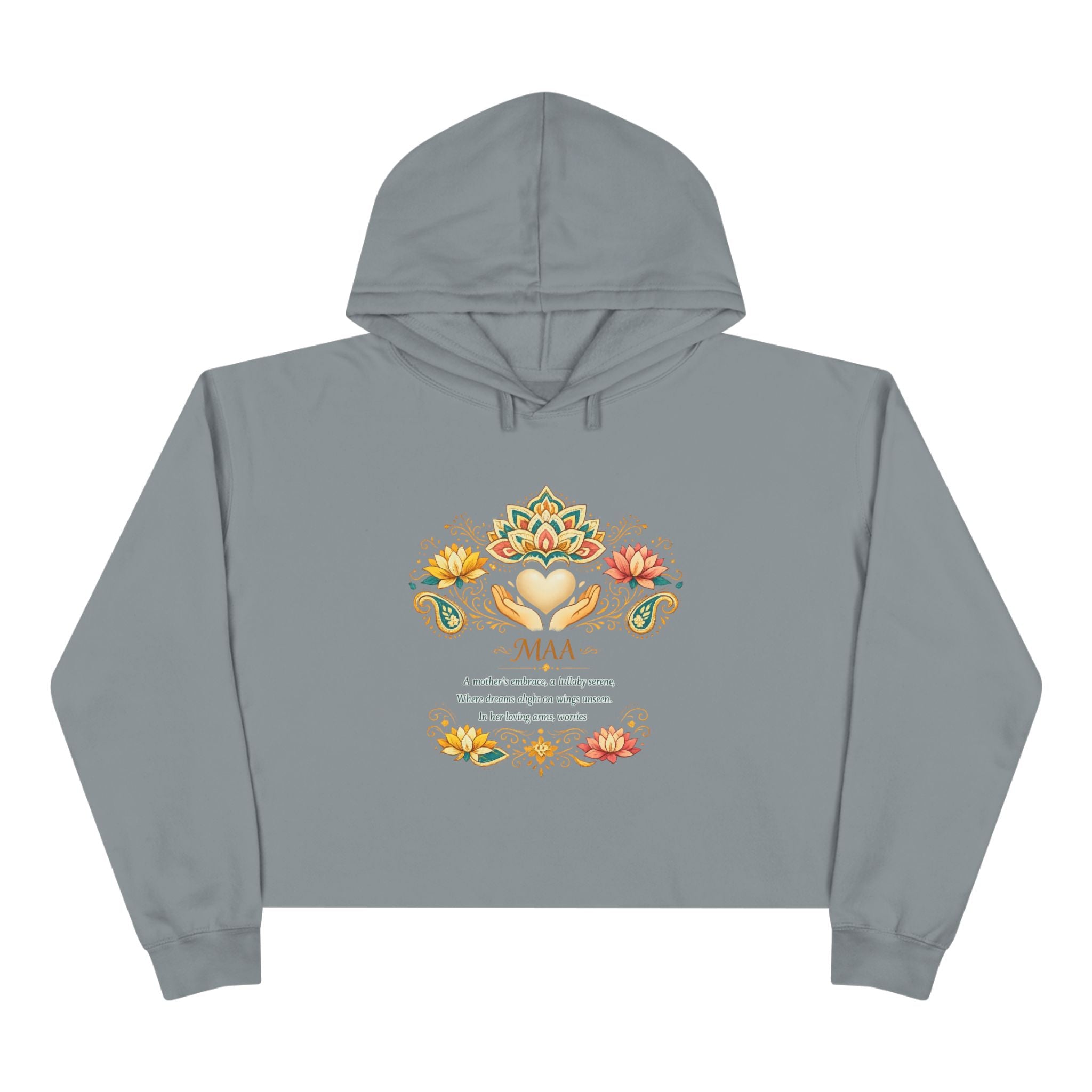 Women's Faith Crop Hoodie | MAA Soft Fleece Cropped Sweatshirt for Her