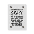 Faith Ephesians 2:8-9 Acrylic Wall Art Panels | Christian Home Decor & Office Inspiration | ST. VON'S FLAIR