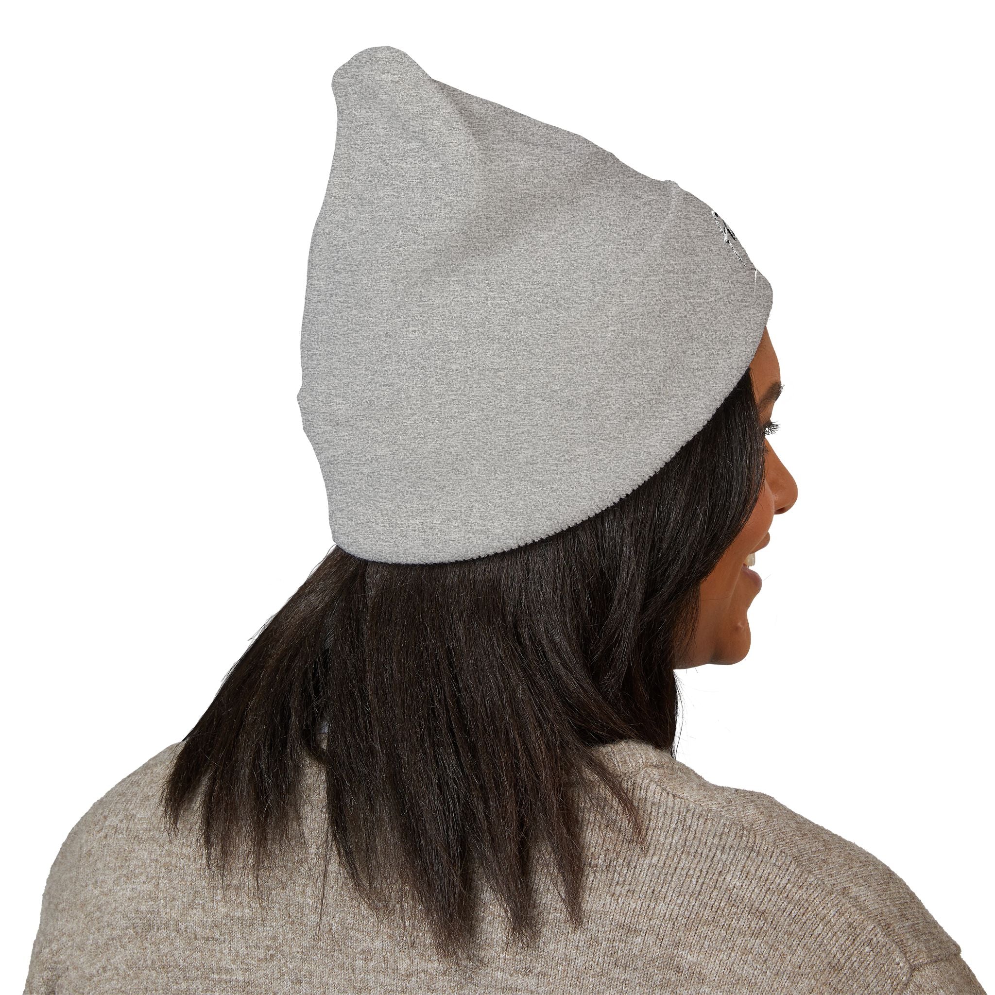 Embroidered Faithful Cuffed Beanie - Warm Knit Winter Hat