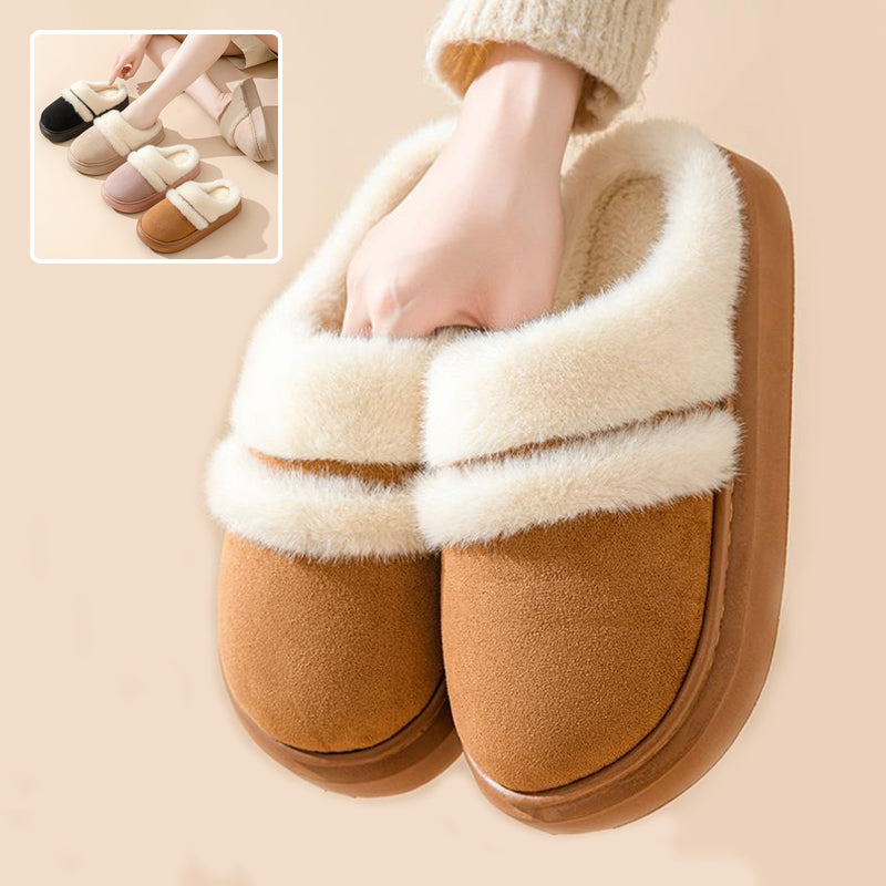 Warm Cotton Slippers for Women - Non-Slip Suede Winter House Shoes | ST. VON'S FLAIR