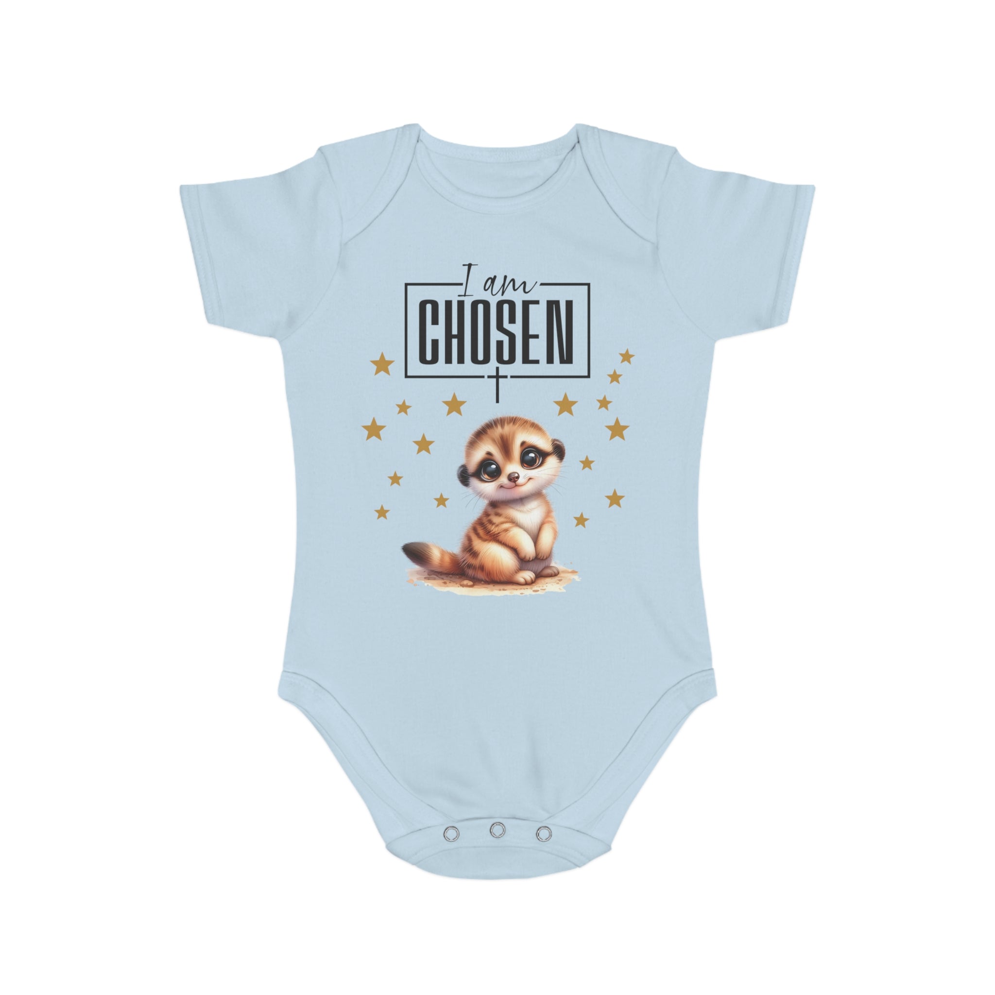 Toddler I Am Chosen 1 Piece Bodysuit - Trust in Him - Cute Muskrat Designed Onesies