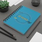 Spiral Bound Journal Lined Notebook Flexible Covering Composition for Any Designing and Daily Routines