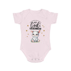 My God Baby Bodysuit - Trust in Him - Cute Bunny Baby Designed Onesies