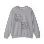 Christian Crewneck Sweatshirt — “Put God First as We Live” Inspirational Faith Graphic