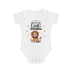 My God Baby Bodysuit - Trust in Him - Cute Lion Designed Onesies