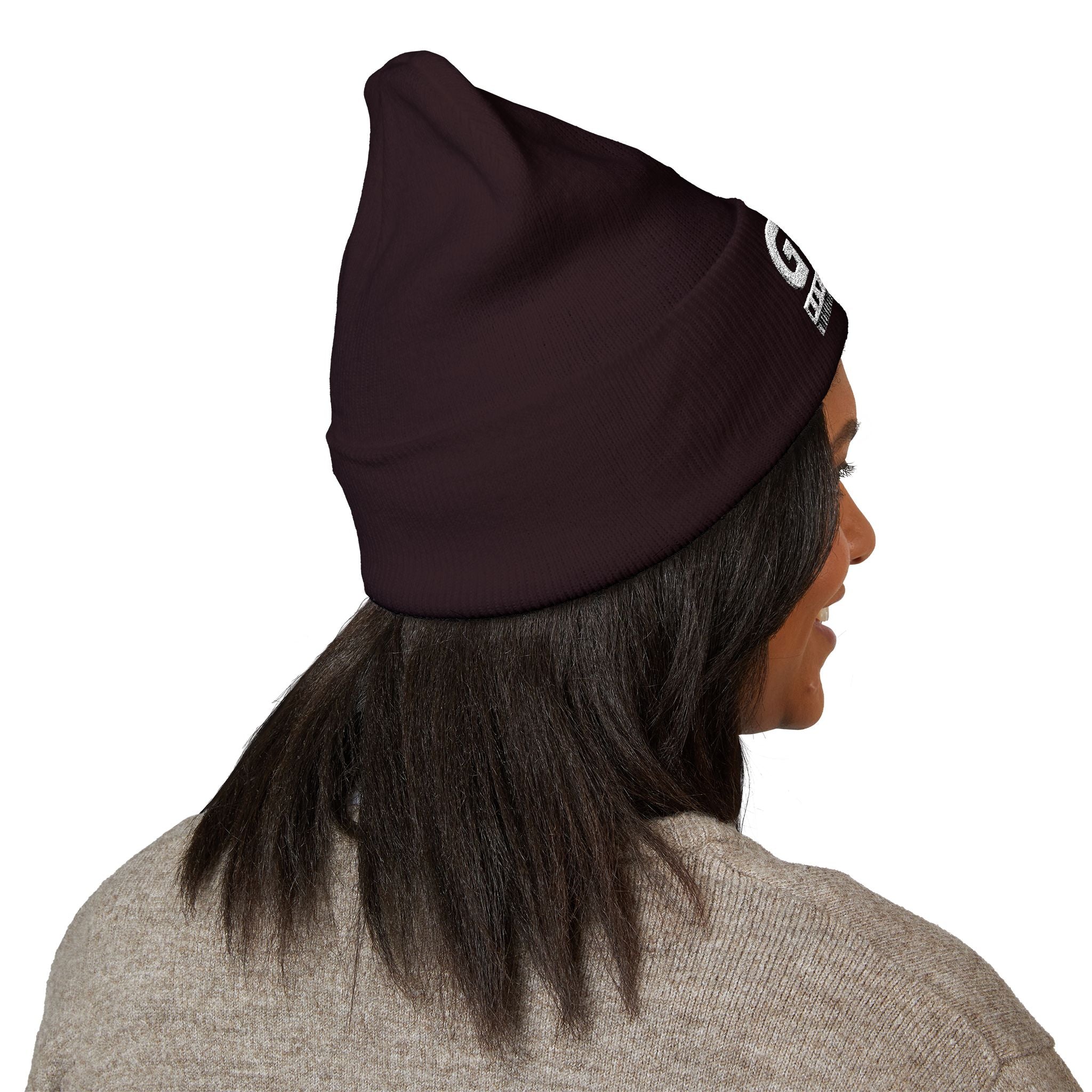 SEO Title: God Never Fails Embroidered Cuffed Beanie | Joshua 21:45 Faith Hat | ST. VON'S FLAIR