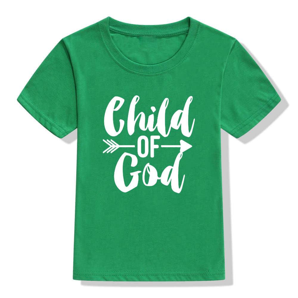 Kids' Child of God T-Shirt Faith Shirt Christian Short Sleeve