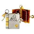 Book Pendant With Words Can Be Opened Love Book Titanium Steel Necklace