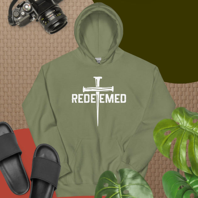 Christian Redemption Hoodie Activewear Redeemed Cross