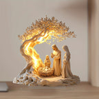 Lights Jesus Tree Of Life Acrylic Decorative Ornaments