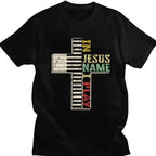 Piano Cross European And American Christian Music T-shirt Digital Printing