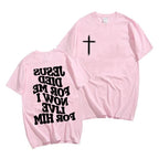 Men's Aesthetic Christian T Shirt Jesus Bible Verse Strength