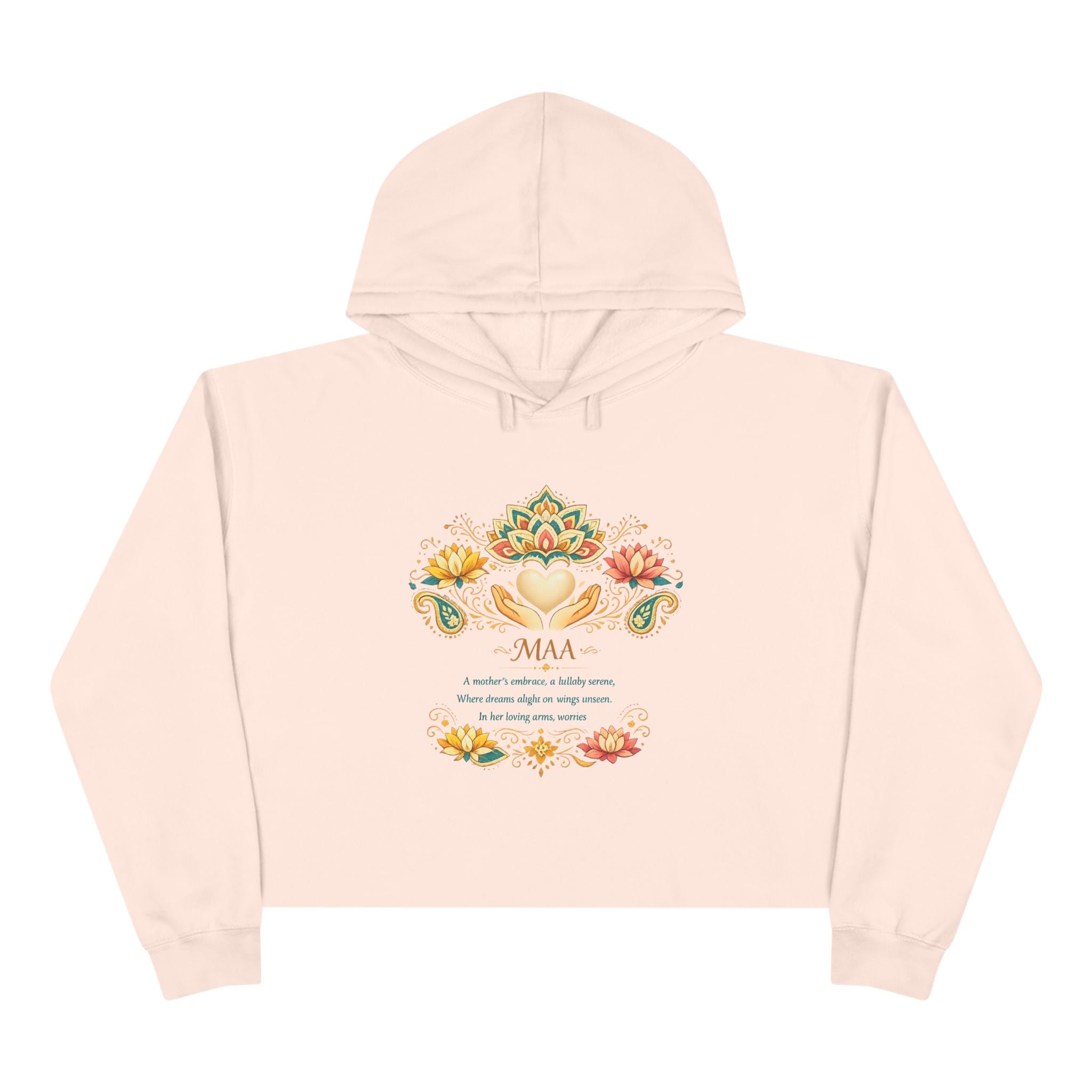 Women's Faith Crop Hoodie | MAA Soft Fleece Cropped Sweatshirt for Her