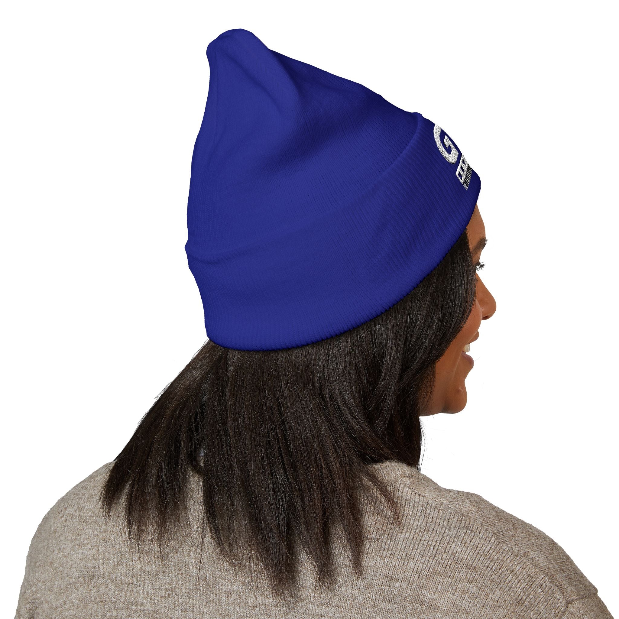 SEO Title: God Never Fails Embroidered Cuffed Beanie | Joshua 21:45 Faith Hat | ST. VON'S FLAIR
