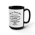 Abundance Mug - Drinking for Peace 15oz Black Mug