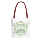 "A Lullaby on Wings Unseen" Tote Bag | ST. VON'S Poetic Lines