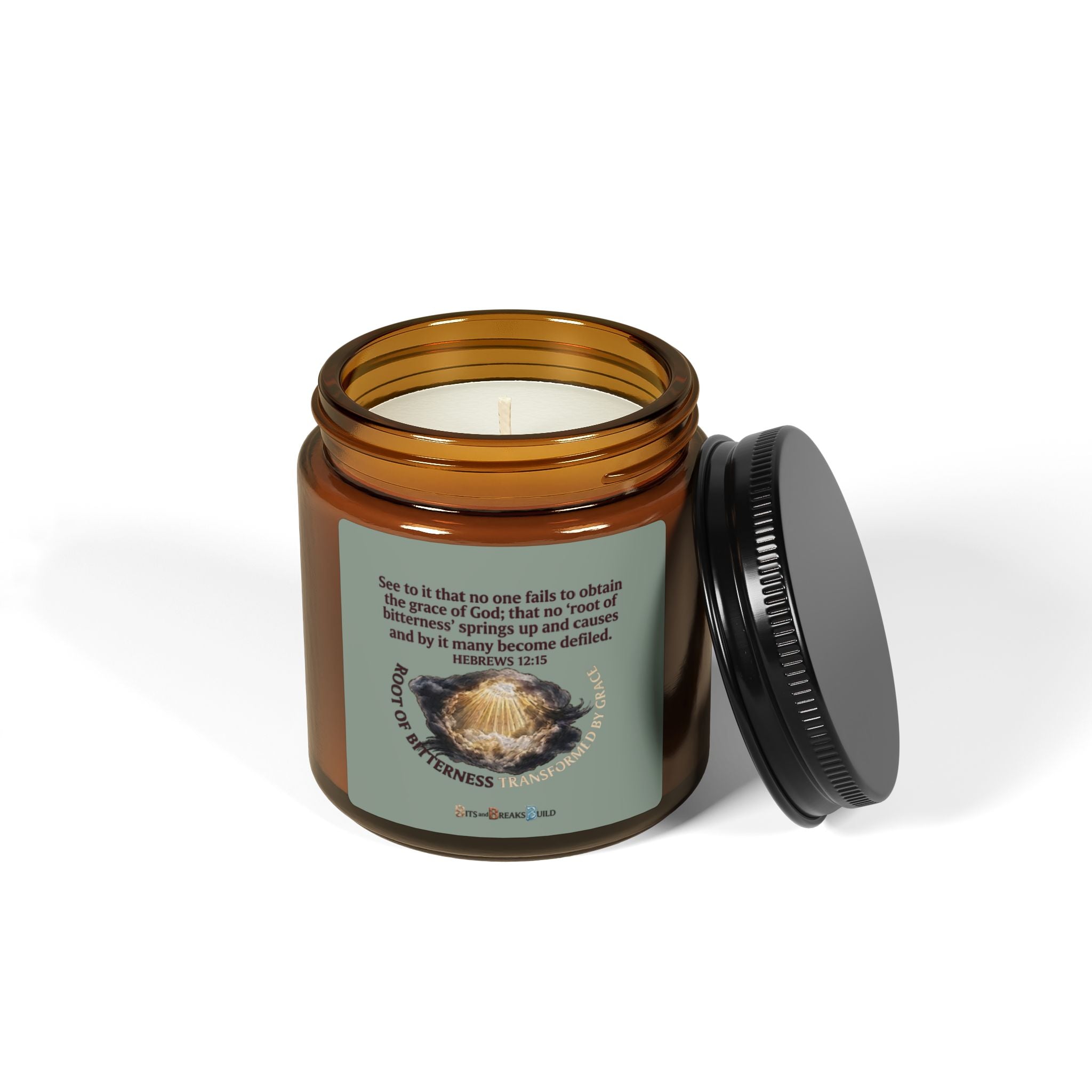 Resolution | Hebrews 12:15 Inspirational Soy Candle | Amber Jar | ST. VON'S FLAIR