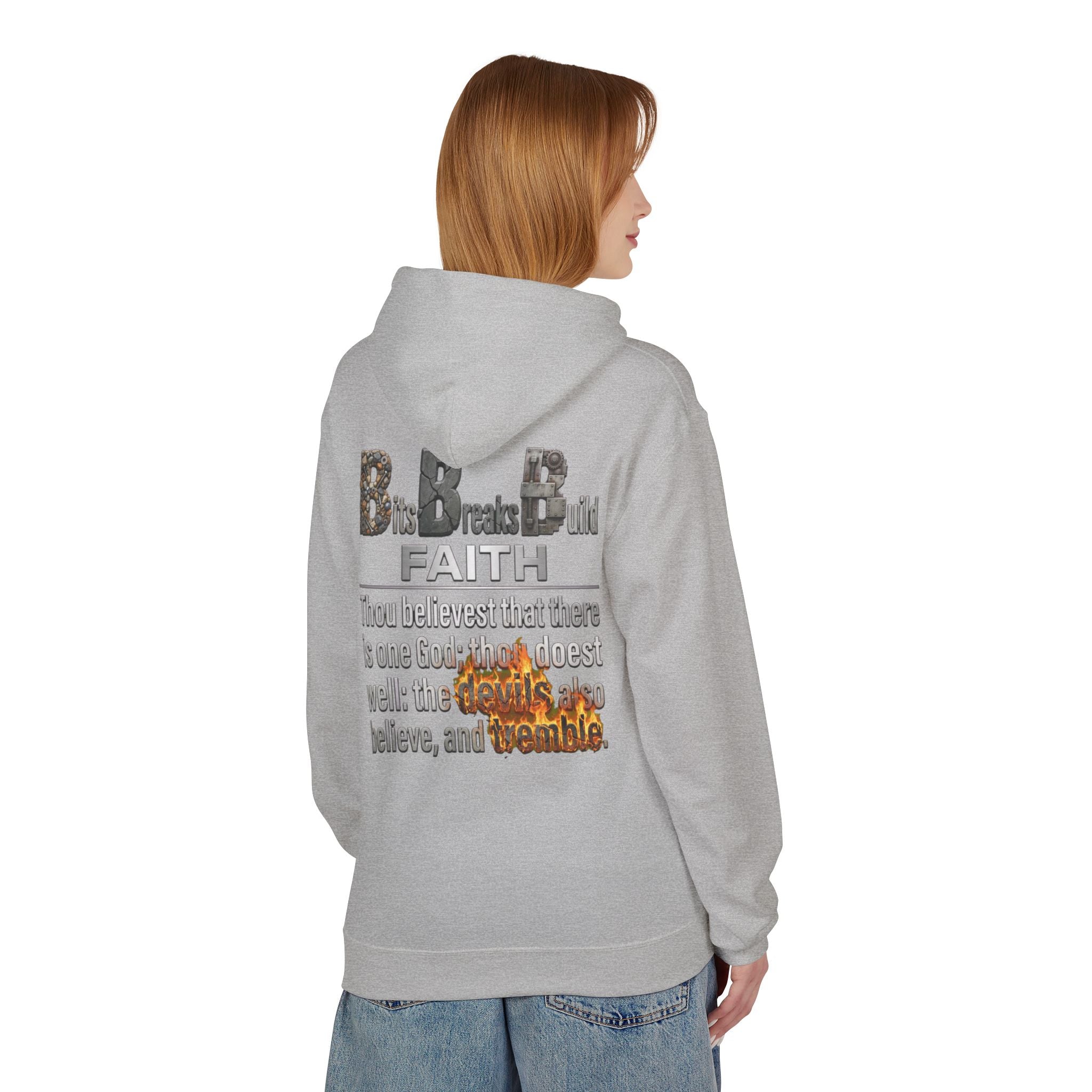 Faith Hoodie | James 2:19 "Thou Believest" Christian Scripture Pullover | ST. VON'S FLAIR