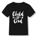 Kids' Child of God T-Shirt Faith Shirt Christian Short Sleeve
