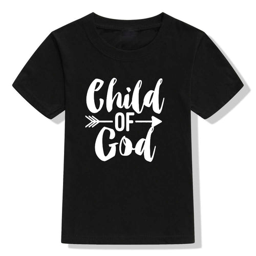 Child of God Kids T-Shirt | Christian Faith Short Sleeve Tee for Youth | ST. VON'S FLAIR