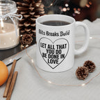Biblical Verse Inspiration Love Ceramic Coffee Tea Cups, 11oz, 15oz