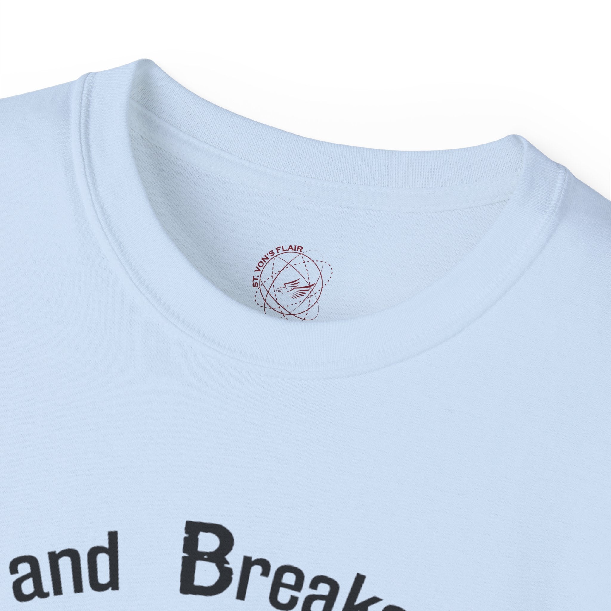 Faith Bits and Breaks Build Comfort T-Shirt Unisex Ultra Cotton Tee Light Weight Curved Collar