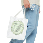 "A Lullaby on Wings Unseen" Tote Bag | ST. VON'S Poetic Lines