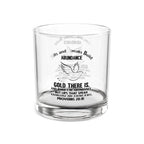 Biblical Dove Proverbs 20:16 Abundance Rocks Glass - 10oz Engraved Drinkware for Celebrations