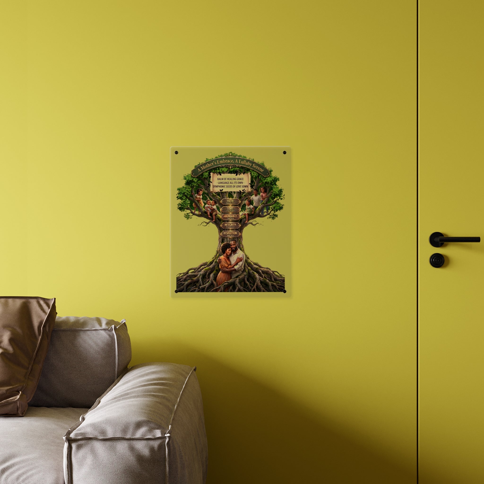 Acrylic Wall Art Panel | Premium Glass-Look Faith Print