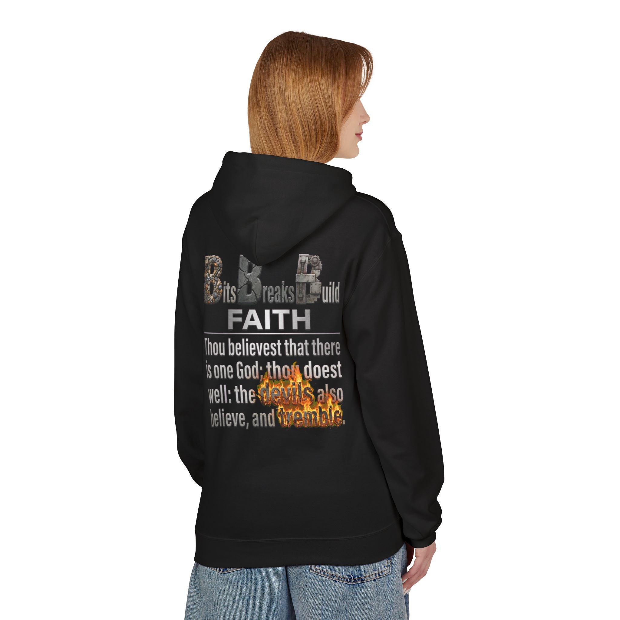 Faith Hoodie | James 2:19 "Thou Believest" Christian Scripture Pullover | ST. VON'S FLAIR