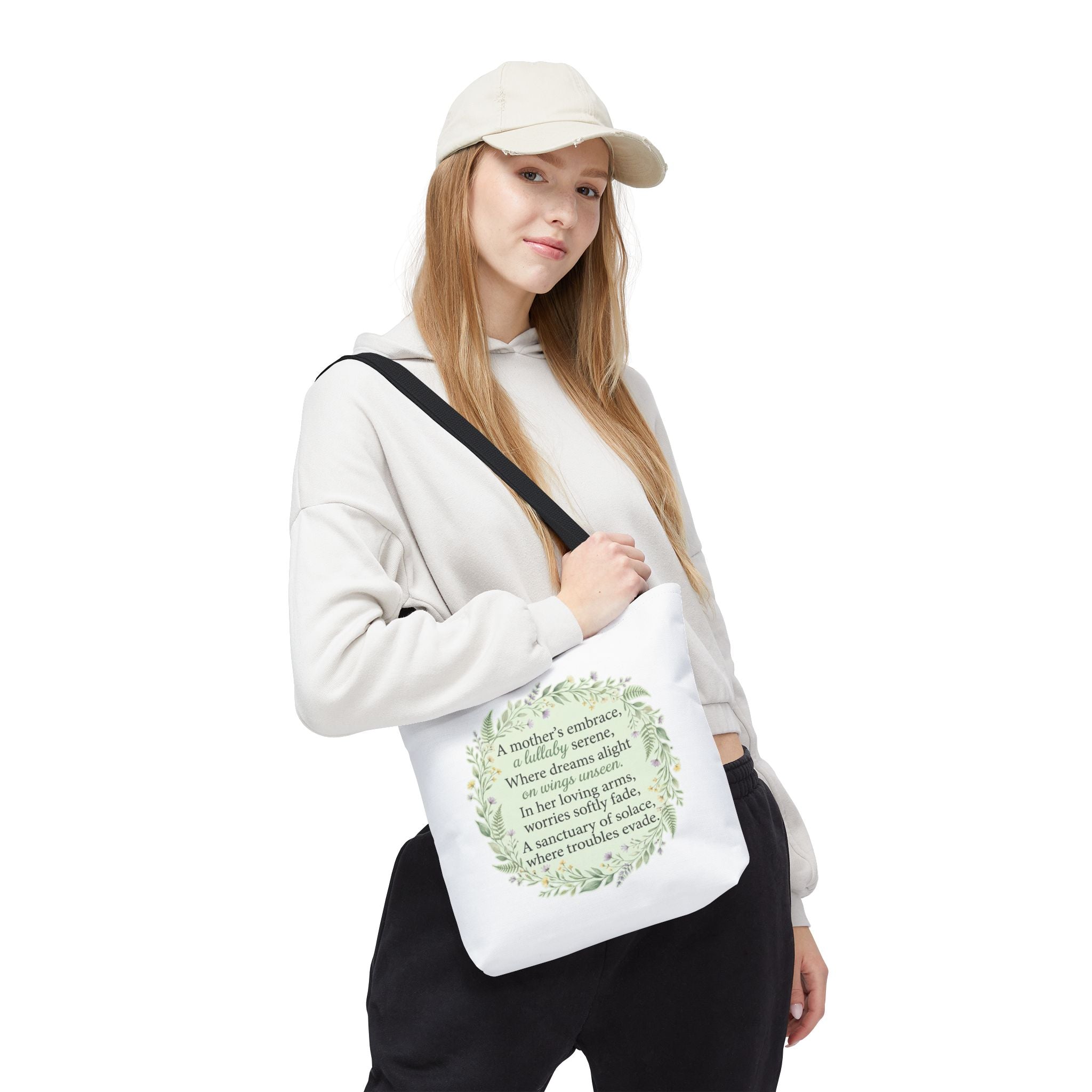 "A Lullaby on Wings Unseen" Tote Bag | ST. VON'S Poetic Lines
