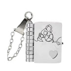 Book Pendant With Words Can Be Opened Love Book Titanium Steel Necklace