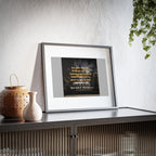 Biblical Matthew 6:33 Seeking with Might Framed Poster