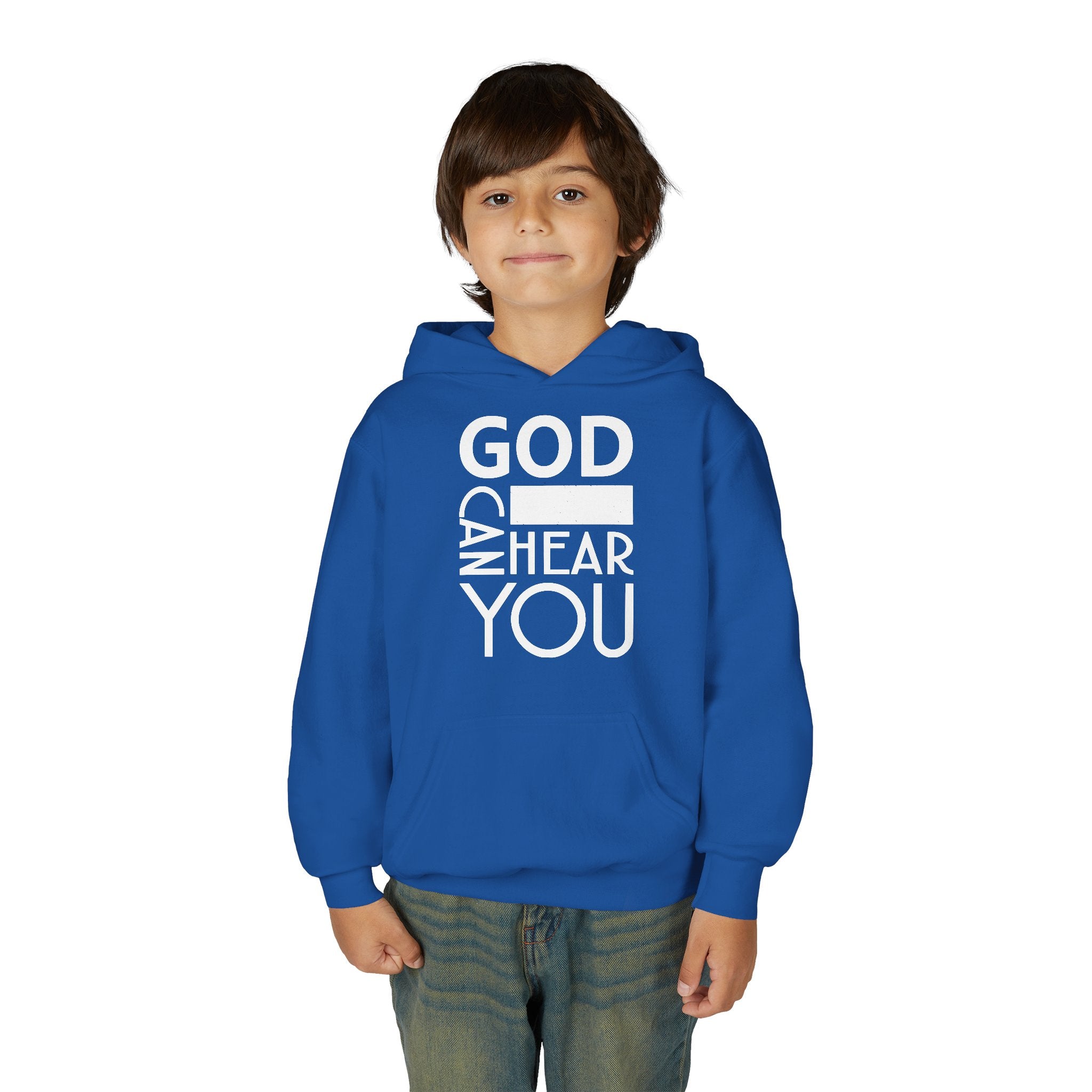 God Can Youth Hoodie Christian Sweatshirt Unisex Children Clothing