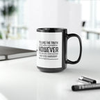 Psalm 31:18 Black and White Ceramic Mug, 15oz