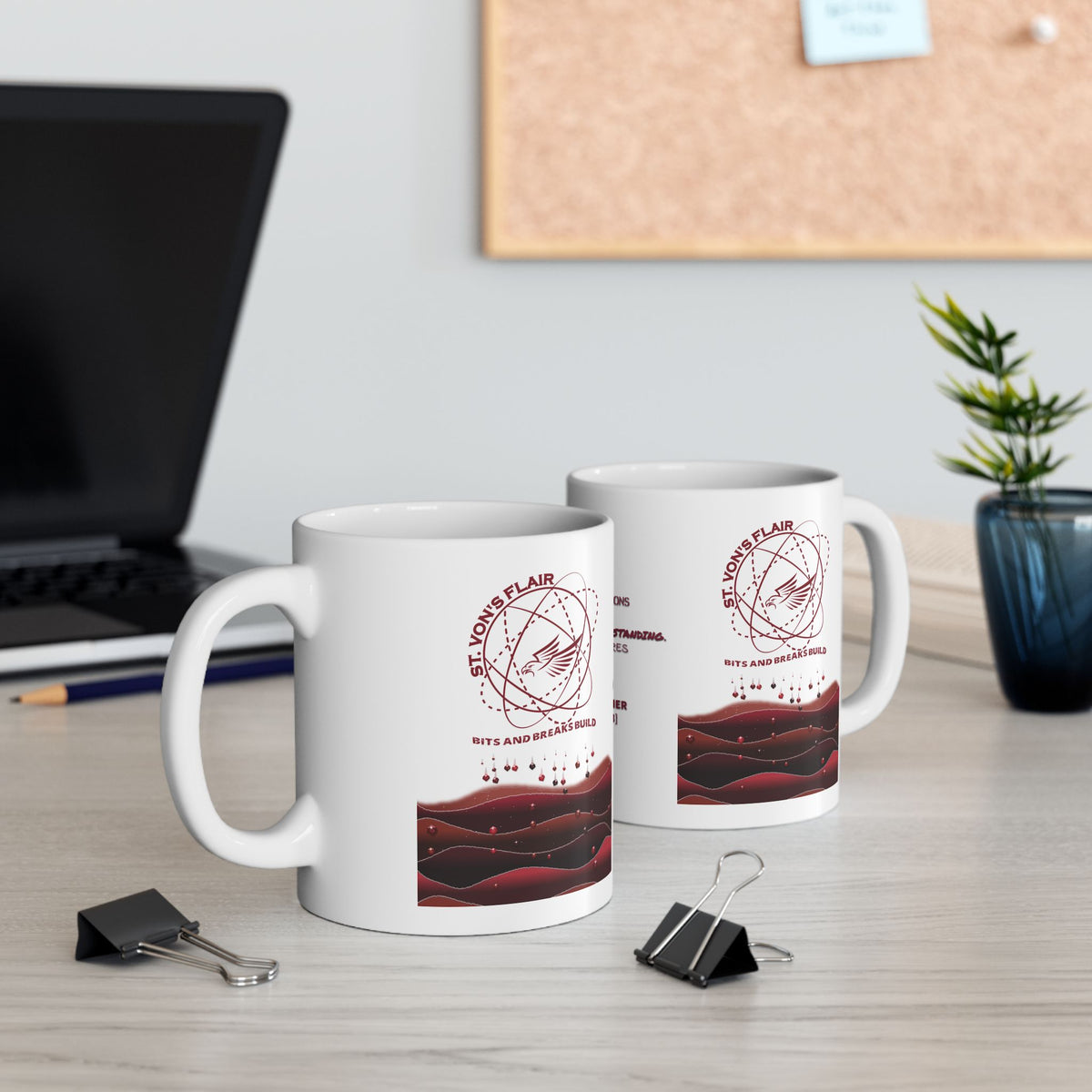 Acts 4:13 Encouragement Ceramic Mug 11oz | Maroon Sublimation Faith Mug | ST. VON'S FLAIR