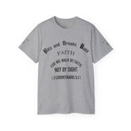 Faith Bits and Breaks Build Comfort T-Shirt Unisex Ultra Cotton Tee Light Weight Curved Collar