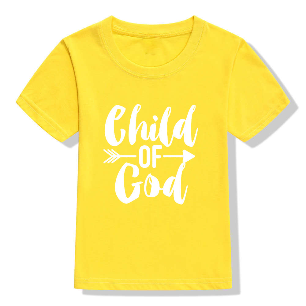 Kids' Child of God T-Shirt Faith Shirt Christian Short Sleeve
