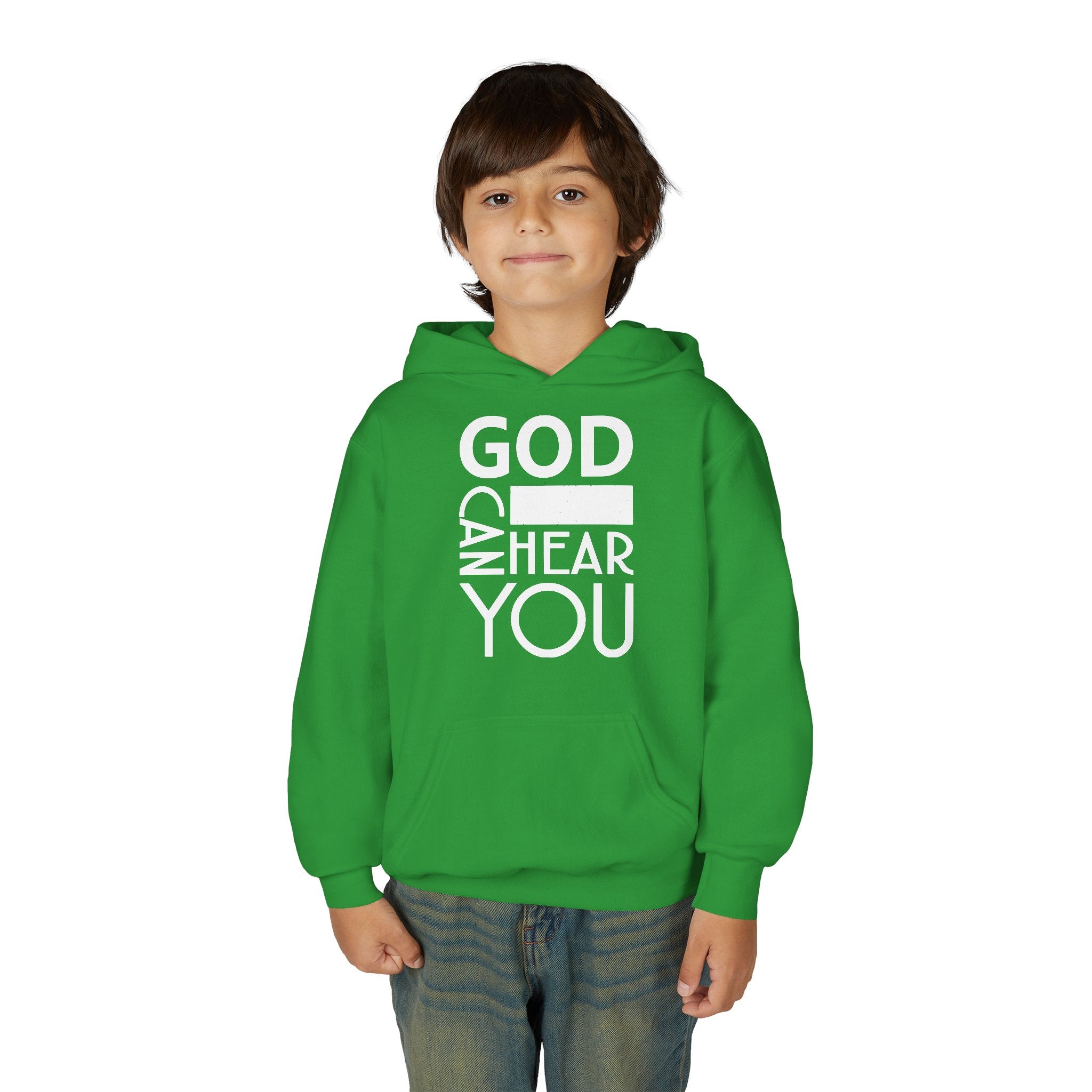 God Can Youth Hoodie Christian Sweatshirt Unisex Children Clothing