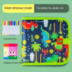 Children's Marker Booklet Erasable Painting Book 14 Pages Double-sided