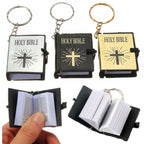 Mini English HOLY BIBLE Keychain - Readable Bible Book Key Ring | ST VON'S FLAIR