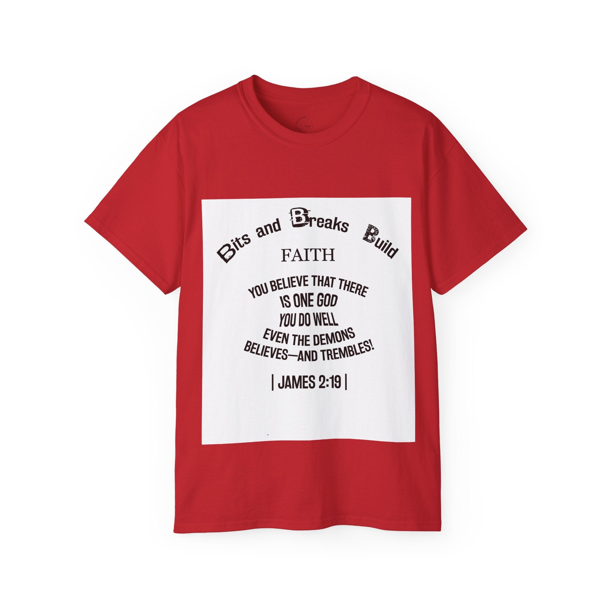 Bits and Breaks Build Comfort T-Shirt Unisex Ultra Cotton Tee Light Weight Curved Collar